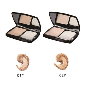 Biểu Tượng Tùy Chỉnh OEM ODM Mỹ Phẩm 2 Màu Trang Điểm <span class=keywords><strong>Palette</strong></span> Nhà Sản Xuất Thiên Nhiên Ép Bột Làm Trắng Kem Dưỡng Ẩm Khoáng Sản - Product Image 1