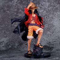 Figura DE ACCIÓN DE 24cm de calidad original de PVC Luffy O Four Emperors, modelo de figura DE ACCIÓN DE Anime-Monkey D. Luffy