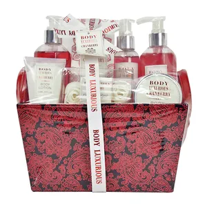 Wholesale Customized Luxurious Valentine's Day Gift Birthday Bath Set Basket Spa Bath And Body Gifts Sets For Women Work Well
