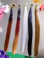 Prix d'usine Extensions de cheveux synthétiques 22/28 pouces 150g en gros, lisses comme des baguettes, pour tresses