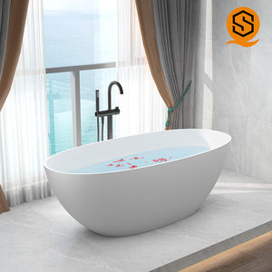 <span class=keywords><strong>Bañera</strong></span> de hidromasaje independiente de acrílico, <span class=keywords><strong>bañera</strong></span> de lujo con piedra artificial - Product Image 4