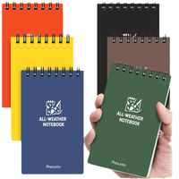 Mini carnet de notes à spirale étanche tout temps en stock Journal de poche LOGO Stone Paper Business/Office Style Leather PP Cover School