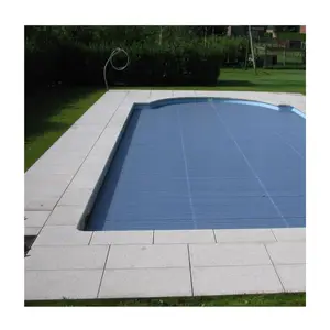 Azulejo de granito gris pulido personalizado, superficie martillada para piscina, piedra de Capstone URB