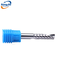 Venta directa de fábrica, fresado en espiral de un solo filo personalizado, cortador de grabado CNC, cortador de fresado de rosca