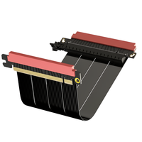 Cable Riser PCIe 5.0 con Carga Rápida de 3A, Conductores de Cobre Puro, Construcción de Aleación de Aluminio, Revestimiento de Nailon Trenzado para Computadora