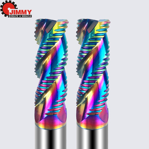 Roughing phay cắt xoắn ốc End Mill HSS thép tốc độ cao Router <span class=keywords><strong>Bits</strong></span> 3 sáo kim loại CNC máy công cụ cho nhôm - Product Image 1