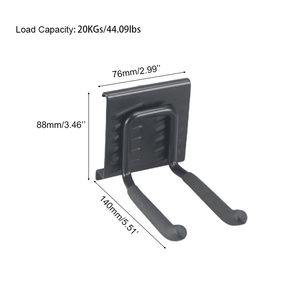 Bốn-inch đôi thẳng móc thiết kế hiện đại treo tường nhà để xe tổ chức móc - Product Image 3
