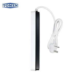 TOMZN Regleta <span class=keywords><strong>de</strong></span> 4 tomas con protector <span class=keywords><strong>de</strong></span> voltaje y corriente ajustable, enchufe universal para Reino Unido, AC230V 1-16A 50/60Hz, con pantalla <span class=keywords><strong>de</strong></span> voltaje - Product Image 6