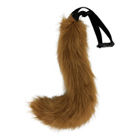 Nouvelle queue de renard de simulation faite à la main pour cosplay, queue d'animal flexible et réglable, plug anal, 50 cm de long, grand extenseur anal