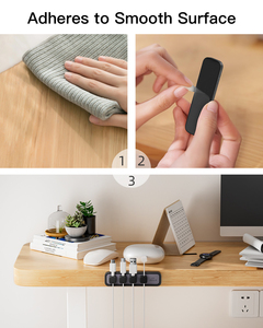 <span class=keywords><strong>Organizzatore</strong></span> cavo magnetico cordino in Silicone cordino <span class=keywords><strong>di</strong></span> gestione riutilizzabile cavo Desktop Organizer con supporto in metallo - Product Image 5
