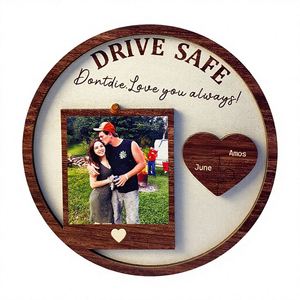 Ilustración de Pareja Estilo Americano para el Día de San Valentín, Colgante de Madera de Doble Capa con Forma de Rompecabezas, Decoración para Puerta de Casa, Regalo - Product Image 4