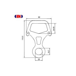 Forged Aluminum Alloy (Anodized) Figure-8 Descender OEM/ODM Manufacturer Taiwan 25kN - Product Image 6