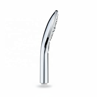 Douche à main de qualité supérieure, durable, chromée, ronde, 3 fonctions, avec interface filetée standard pour appartement