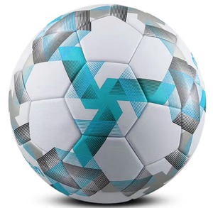 Ballon de football thermocollé, couleur personnalisée, durable, pour sports d'équipe, entraînement professionnel, en cuir PU léger et écologique - Product Image 6