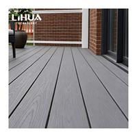 Planches de terrasse en composite WPC - Écologiques, ignifuges, antidérapantes, durables, à âme creuse, avec installation par clipsage