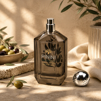 Botol Parfum Kaca Persegi 75ml Berkualitas Tinggi dengan Logo Cetak Sablon, Pilihan Frost/Decal/Hot Stamping