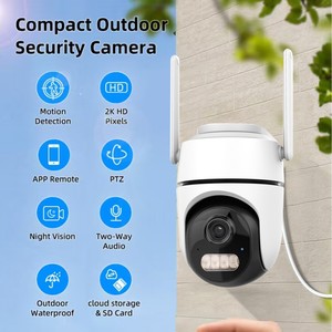 Caméra PTZ WiFi sans fil ICsee 1080P avec stockage cloud, vision nocturne, surveillance intérieure et extérieure - Product Image 3