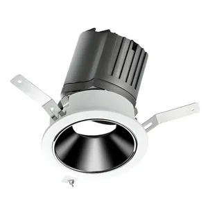 12W COB LED Spot Ra95 Ra97 Anti parlama dar ışın tavan Downlight aşağı ışık LED Spot ışık