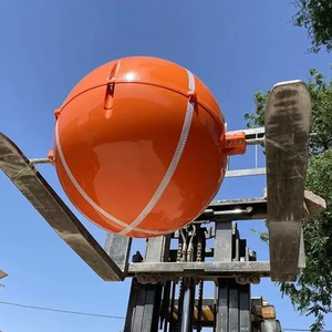 <b>Brightly</b> Colored High-Visibility Compact Aviation Warning <b>Ball</b> Welding Bending Cutting 600mm Model for Efficient Storage - Product Image 2