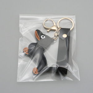 En stock, Pendentif de sac en PU et accessoire pour coque de téléphone, motif dessin animé de chien teckel au design épuré et très populaire, modèle créatif pour voiture, fabriqué en Chine - Product Image 3