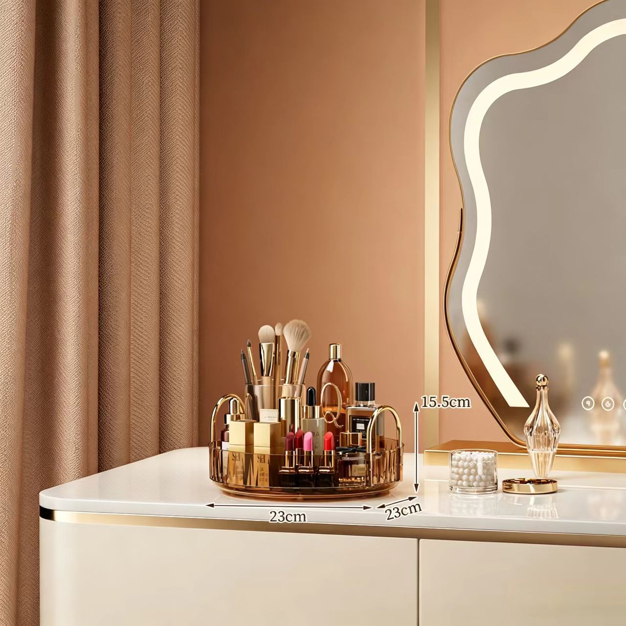 Or ambré monocouche
