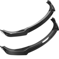 Lame de pare-chocs avant style SRT pour Dodge Charger 2015-2023, aspect fibre de carbone, noir brillant, séparateur de pare-chocs, kit carrosserie 4 pièces, aileron avant haute performance