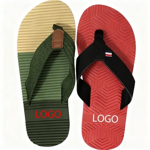 Sandalias de Playa para Hombre con Correa de Tela Transpirable, Soporte de Arco Ligero, Suela Geométrica Antideslizante, Logotipo de Marca Personalizado, Verano - Product Image 1