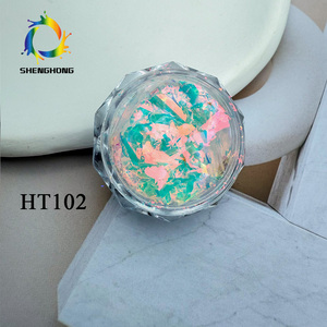 Poudre à ongles SH Nail Art <span class=keywords><strong>Aurora</strong></span> Luxury Glitter Shining Powder Ice Crystal Edelweiss Ultra-thin Transparent Color-changing Acrylic Nail Powder - Product Image 3