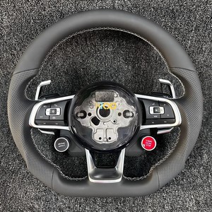 Volante LED de Fibra de Carbono para vw <span class=keywords><strong>Golf</strong></span> gti Mk8 Mk8.5 8r 8 R <span class=keywords><strong>Tsi</strong></span> JETTA Passat B8 Tiguan Arteon Cc DOS - Product Image 3