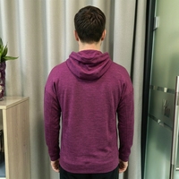 MereSports Sweat à capuche pour homme en laine mérinos personnalisé Tissu tricoté teint en fil Printemps Motif imprimé Design Vente en gros Chemise vierge à capuche