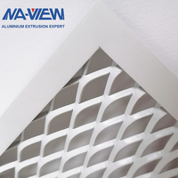 Panneaux de protection en métal découpés au laser en alliage d'aluminium, motif de grille, feuille perforée, processus de poinçonnage, de pliage et de soudage