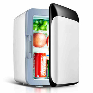 <span class=keywords><strong>Mini</strong></span>-réfrigérateur portable 10L, double fonction de refroidissement et de chauffage, réfrigérateur ABS pour voiture, chambre, bureau, dortoir - Product Image 2