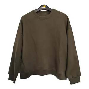 Venta al por mayor en blanco logotipo personalizado impresión multicolor liso de alta calidad pulóver mujer cuello redondo hombres sudadera - Product Image 5