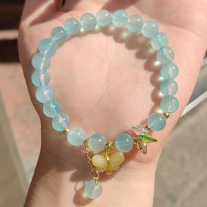Fashion Clear Crystal Glass <b>Beads</b> Butterfly <b>Bracelet</b> Crystal Gemstone <b>Beads</b> <b>Gold</b> Handmade <b>Bracelet</b> for Women Gift - Product Image 4