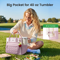 Sac isotherme LOVEVOOK anti-fuite pour le bureau, les pique-niques, la randonnée, la plage, grand sac à lunch pour adultes, boîte à lunch, sac fourre-tout pour aliments