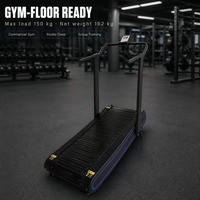 Tapis de course incurvé manuel non motorisé FEIFANHONGYU pour entraînement cardio commercial en salle de sport et studio de fitness