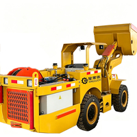 Pelle minier Xinguoyi WJD Scooptram 4x4 robuste, capacité de 1,2T, moteur et pompe contrôlés par PLC, pneus antidéflagrants
