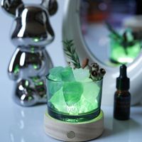 Diffuseur en cristal de pierre brute polie, ornement d'aromathérapie haut de gamme pour bureau, maison, salon, entrée, anniversaire, mariage