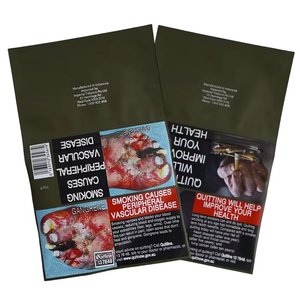 50g Australia Version Hand Rolling Tobacco Pouch Resealable Zip <b>Lock</b> Moisture-Proof Smoking Leaf Storage - Product Image 1