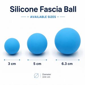 Ballon de massage en silicone personnalisé avec logo OEM, ballon de yoga, ballon de fitness, ballon de relaxation musculaire, ballon de lacrosse pour cadeau promotionnel - Product Image 4