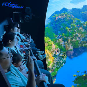 Simulatore di Volo 9D XD VR a 8 Posti con Teatro a Cupola Ottagonale 2025, Sedili Mobili e Proiettore per Attrezzature di Divertimento - Product Image 2