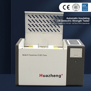 เครื่องทดสอบน้ำมันหม้อแปลงไฟฟ้าความแม่นยำสูง 80kV ของ Huazheng พร้อมการรับประกัน 1 ปี - Product Image 3