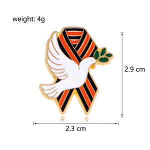 Broches personnalisées en alliage de zinc plaqué or, motifs blé et dessins animés, pour mariage, fiançailles, enfants, unisexe, bijoux amusants sur le thème du zoo, jeans - Product Image 3