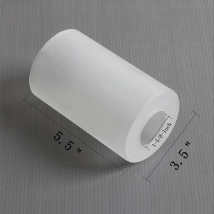 Sandblast Frosted Glass xi lanh ống Đèn bóng phụ kiện kính lịch thi đấu thay thế toàn cầu hoặc chụp đèn với Fitter mở - Product Image 4