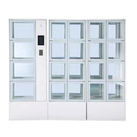Vitrine de présentation double face transparente pour casiers intelligents, utilisée avec du verre acrylique, largement utilisée dans la vente en libre-service