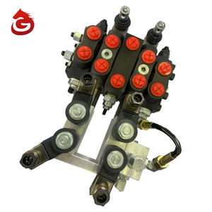 P80 80l/मिनट इलेक्ट्रो-हाइड्रोलिक सोलनॉइड नियंत्रण वाल्व दिशात्मक मोनोब्लॉक मैनुअल प्रवाह नियंत्रण वाल्व - Product Image 2