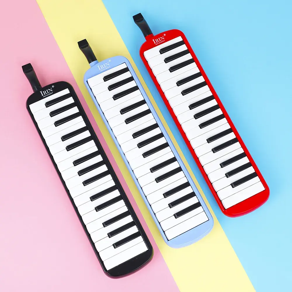 IRIN 32 teclas Melodica Piano teclado estilo instrumento Musical armónica boca órgano con bolsa de transporte boquilla educativa Gif