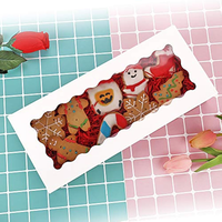 Boîte à macarons en papier alimentaire de qualité supérieure, personnalisable avec grande fenêtre, pelliculage mat, gaufrage, durable, pour donuts, en matériaux recyclés – Vente chaude