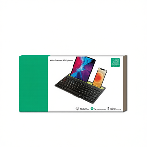 Clavier Bluetooth avec support, compatible multiplateforme, design compact pour utilisation sur mobile et tablette - Product Image 3