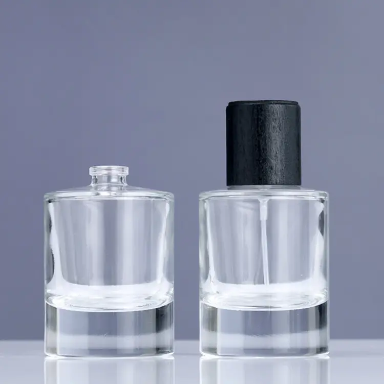 In Voorraad Snelle Verzending 50Ml Clear Ronde Vorm Spray Glas Fles